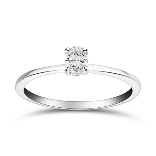 Μονόπετρο δαχτυλίδι Κ18 λευκόχρυσο με διαμάντια 0.15ct , VVS2 , F απο το IGL da4324 ΔΑΧΤΥΛΙΔΙΑ ΑΡΡΑΒΩΝΑ Κοσμηματα - chrilia.gr