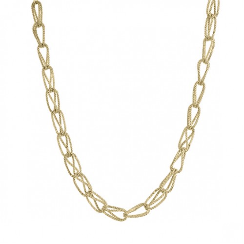 Marcello Pane necklace with gold plated silver, CLSS 045, ko6100 NECKLACES Κοσμηματα - chrilia.gr
