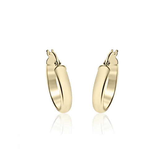 Hoop earrings K14 gold, sk3284 EARRINGS Κοσμηματα - chrilia.gr