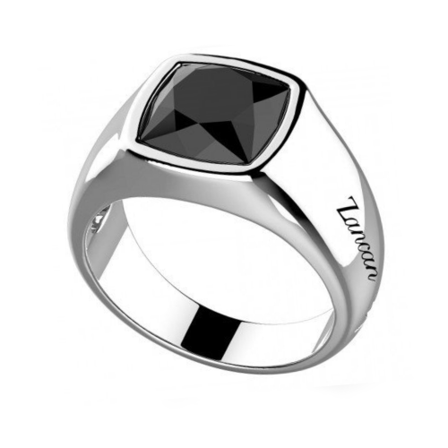 Ring for men with silver and onyx Zancan, ESA006, da4330 RINGS Κοσμηματα - chrilia.gr