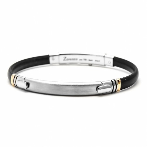 Zancan steel men bracelet with gold K18, br3063