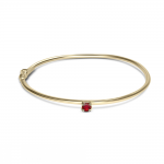 Bracelet handcuffs, Κ14 gold with ruby 0.30ct, br3035 BRACELETS Κοσμηματα - chrilia.gr