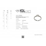 Solitaire ring 18K white gold with diamond 0.14ct, VS2, E from IGL da3516 ENGAGEMENT RINGS Κοσμηματα - chrilia.gr