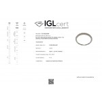 Μισόβερο δαχτυλίδι Κ18 λευκόχρυσο με διαμάντια 0.13ct, VS1/VS2,  F/G από το IGL da3714 ΔΑΧΤΥΛΙΔΙΑ ΑΡΡΑΒΩΝΑ Κοσμηματα - chrilia.gr