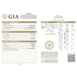 Solitaire earrings 18K white gold with diamonds 0.61ct, VS2,G from GIA sk4173 EARRINGS Κοσμηματα - chrilia.gr