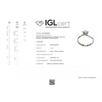 Solitaire ring 18K white gold with diamond 0.23ct, VS1, F from IGL da4215 ENGAGEMENT RINGS Κοσμηματα - chrilia.gr