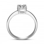 Solitaire ring 18K white gold with diamond 1.01ct, SI2, E από το GIA da4283 ENGAGEMENT RINGS Κοσμηματα - chrilia.gr