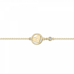 Heart bracelet, Κ9 gold with zircon, br1620 BRACELETS Κοσμηματα - chrilia.gr