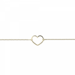 Heart bracelet, Κ14 gold, br2549 BRACELETS Κοσμηματα - chrilia.gr