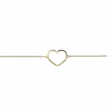 Heart bracelet, Κ14 gold, br2549 BRACELETS Κοσμηματα - chrilia.gr