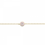 Eye bracelet 9K gold with enamel, br2775 BRACELETS Κοσμηματα - chrilia.gr