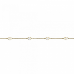 Bracelet with cross Κ14 gold with enamel, br2933 BRACELETS Κοσμηματα - chrilia.gr