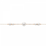 Bracelet, Κ14 pink gold with pearls br2152 BRACELETS Κοσμηματα - chrilia.gr