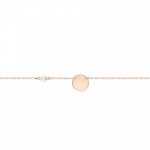 Round bracelet, Κ14 pink gold with pearl, H br2230 BRACELETS Κοσμηματα - chrilia.gr