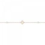 Bracelet with crosses, Κ14 pink gold with pearls, H br2242 BRACELETS Κοσμηματα - chrilia.gr