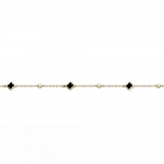 Bracelet with cross Κ14 gold with enamel, br3044 BRACELETS Κοσμηματα - chrilia.gr