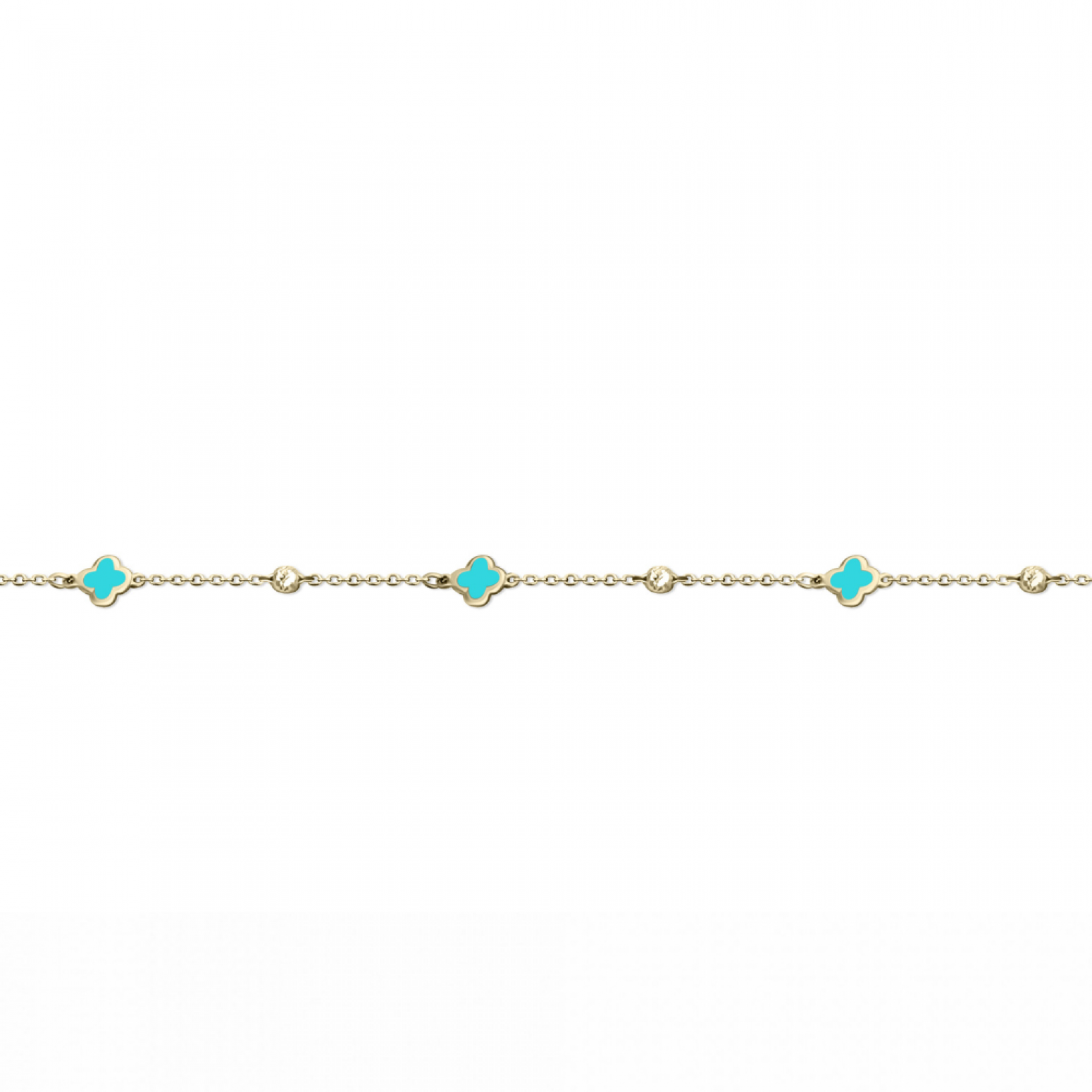 Bracelet with cross Κ14 gold with enamel, br3046 BRACELETS Κοσμηματα - chrilia.gr