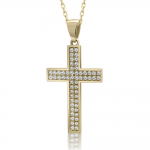 Βαπτιστικός σταυρός με αλυσίδα Κ18 χρυσό με διαμάντια 0.21ct, VS1, G ko6077 ΣΤΑΥΡΟΙ Κοσμηματα - chrilia.gr