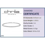 Βραχιόλι ριβιέρα Κ18 λευκόχρυσο με διαμάντια 1.93ct, VS1, G,  br1940 ΒΡΑΧΙΟΛΙΑ Κοσμηματα - chrilia.gr