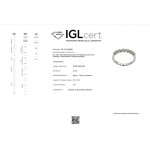 Half stone ring 18K white gold with diamonds 0.50ct , VS1/VS2, E/F from IGL da3507 ENGAGEMENT RINGS Κοσμηματα - chrilia.gr