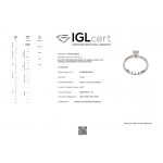 Solitaire ring 18K white gold with diamond 0.14ct, VVS2, F from IGL da3520 ENGAGEMENT RINGS Κοσμηματα - chrilia.gr