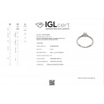 Solitaire ring 18K white gold with diamond 0.15ct, VS1, E from IGL da3511 ENGAGEMENT RINGS Κοσμηματα - chrilia.gr