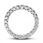 Ολόβερο δαχτυλίδι Κ14 λευκόχρυσο με ζιργκόν, da3798 ΔΑΧΤΥΛΙΔΙΑ ΑΡΡΑΒΩΝΑ Κοσμηματα - chrilia.gr