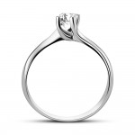 Μονόπετρο δαχτυλίδι Κ18 λευκόχρυσο με διαμάντι 0.23ct , VS1, F από το IGL da4215 ΔΑΧΤΥΛΙΔΙΑ ΑΡΡΑΒΩΝΑ Κοσμηματα - chrilia.gr