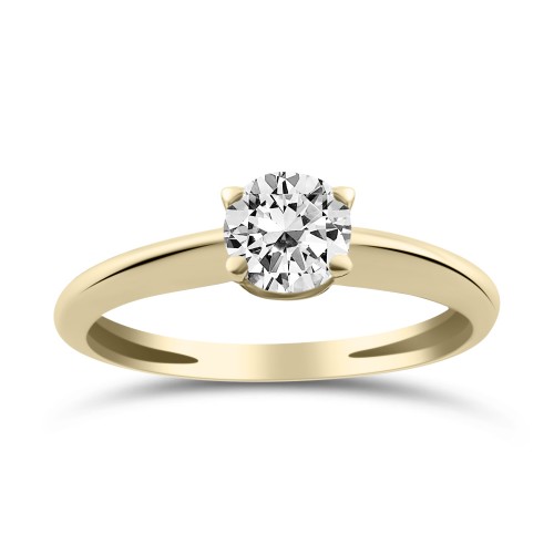 Μονόπετρο Δαχτυλίδι - Μονόπετρο δαχτυλίδι Κ14 χρυσό με ζιργκόν, da4256 ΔΑΧΤΥΛΙΔΙΑ ΑΡΡΑΒΩΝΑ Κοσμηματα - chrilia.gr
