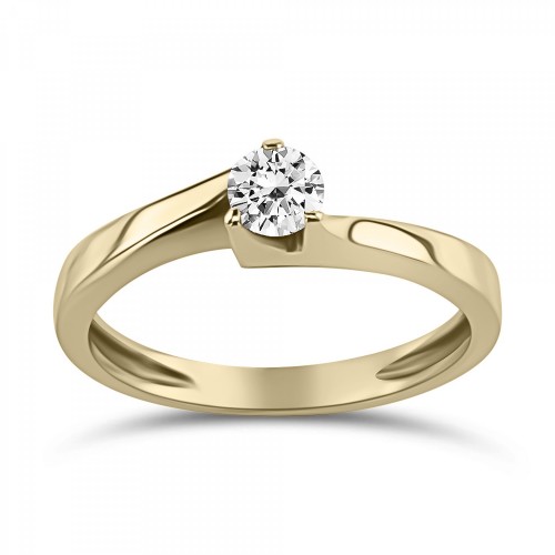 Μονόπετρο Δαχτυλίδι - Μονόπετρο δαχτυλίδι Κ14 χρυσό με ζιργκόν, da4259 ΔΑΧΤΥΛΙΔΙΑ ΑΡΡΑΒΩΝΑ Κοσμηματα - chrilia.gr