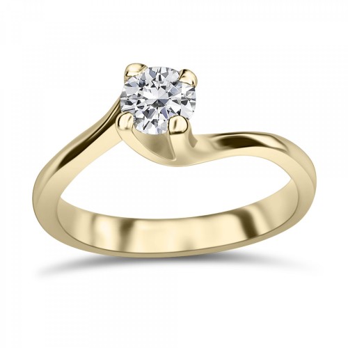 Μονόπετρο Δαχτυλίδι - Μονόπετρο δαχτυλίδι Κ14 χρυσό με ζιργκόν, da4262 ΔΑΧΤΥΛΙΔΙΑ ΑΡΡΑΒΩΝΑ Κοσμηματα - chrilia.gr