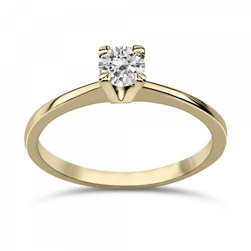 Μονόπετρο Δαχτυλίδι - Μονόπετρο δαχτυλίδι Κ14 χρυσό με ζιργκόν, da4263 ΔΑΧΤΥΛΙΔΙΑ ΑΡΡΑΒΩΝΑ Κοσμηματα - chrilia.gr