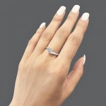 Solitaire ring 18K white gold with center diamond 0.30ct, VS1, F from IGL da4221 ENGAGEMENT RINGS Κοσμηματα - chrilia.gr