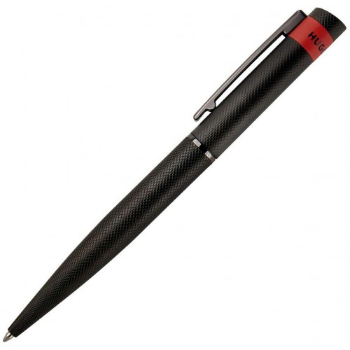 Hugo Boss ballpoint pen, Loop Diamond Black HSW3674A, ac1666 GIFTS Κοσμηματα - chrilia.gr