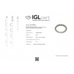 Full stone ring 18K white gold with diamonds 1.58ct, VS1, F from IGL da3504 ENGAGEMENT RINGS Κοσμηματα - chrilia.gr