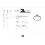 Solitaire ring 18K white gold with diamond 0.12ct, VS1, G from IGL da3761 ENGAGEMENT RINGS Κοσμηματα - chrilia.gr