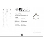 Solitaire ring 18K white gold with diamond 0.27ct , VS1, G from IGL da4219 ENGAGEMENT RINGS Κοσμηματα - chrilia.gr