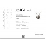 Solitaire necklace Κ18 white gold with diamond  0.24ct, VVS2,G from IGL ko5503 NECKLACES Κοσμηματα - chrilia.gr