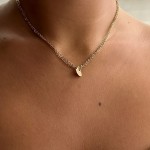 Heart necklace, Κ14 gold, ko1389 NECKLACES Κοσμηματα - chrilia.gr