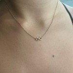 Infinity necklace, Κ14 pink gold ko4116 NECKLACES Κοσμηματα - chrilia.gr