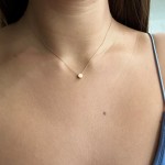 Round necklace, Κ9 pink gold, ko4490 NECKLACES Κοσμηματα - chrilia.gr