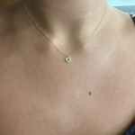 Heart necklace, Κ14 gold with diamonds 0.04ct, VS2, H ko5310 NECKLACES Κοσμηματα - chrilia.gr