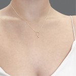 Heart necklace, Κ14 gold with pearl ko5597 NECKLACES Κοσμηματα - chrilia.gr