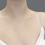 Drop necklace, Κ14 gold, ko5491 NECKLACES Κοσμηματα - chrilia.gr