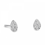 Multistone earrings drops 18K white gold with diamonds 0.49ct, VS1, G, sk3015 EARRINGS Κοσμηματα - chrilia.gr