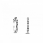 Hoop earrings 18K white gold with diamonds 0.87ct, VS1, F, sk4103 EARRINGS Κοσμηματα - chrilia.gr
