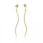 Dangle earrings K9 gold, sk2341 EARRINGS Κοσμηματα - chrilia.gr