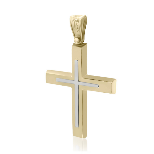 Βαπτιστικός σταυρός Κ14 χρυσό st4098 ΣΤΑΥΡΟΙ Κοσμηματα - chrilia.gr