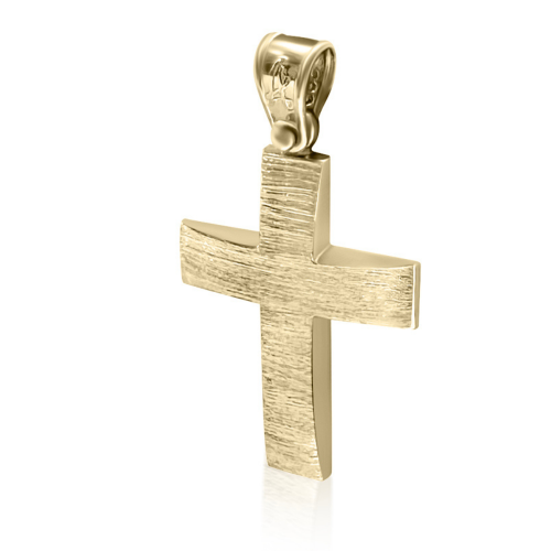 Βαπτιστικός σταυρός Κ14 χρυσό st4099 ΣΤΑΥΡΟΙ Κοσμηματα - chrilia.gr