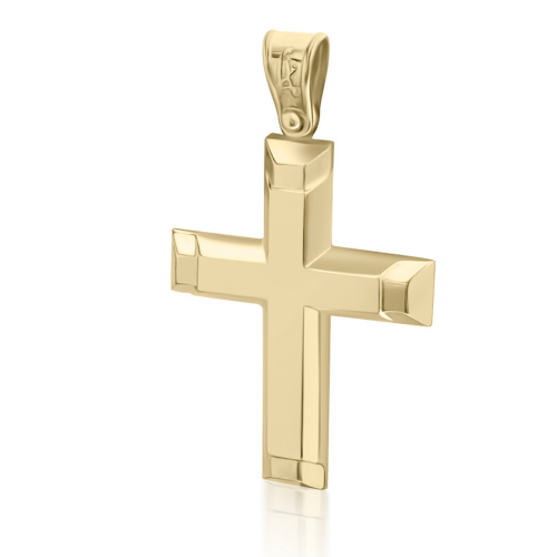 Βαπτιστικός σταυρός Κ14 χρυσό st4100 ΣΤΑΥΡΟΙ Κοσμηματα - chrilia.gr